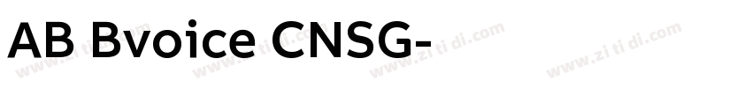 AB Bvoice CNSG字体转换 AB Bvoice CNSG字体转换